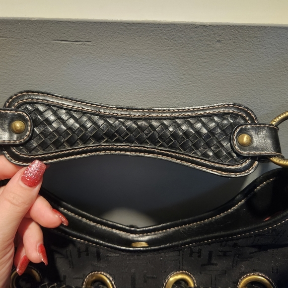 Vintage Tommy Hilfiger Black Shoulder Purse - Picture 7 of 9